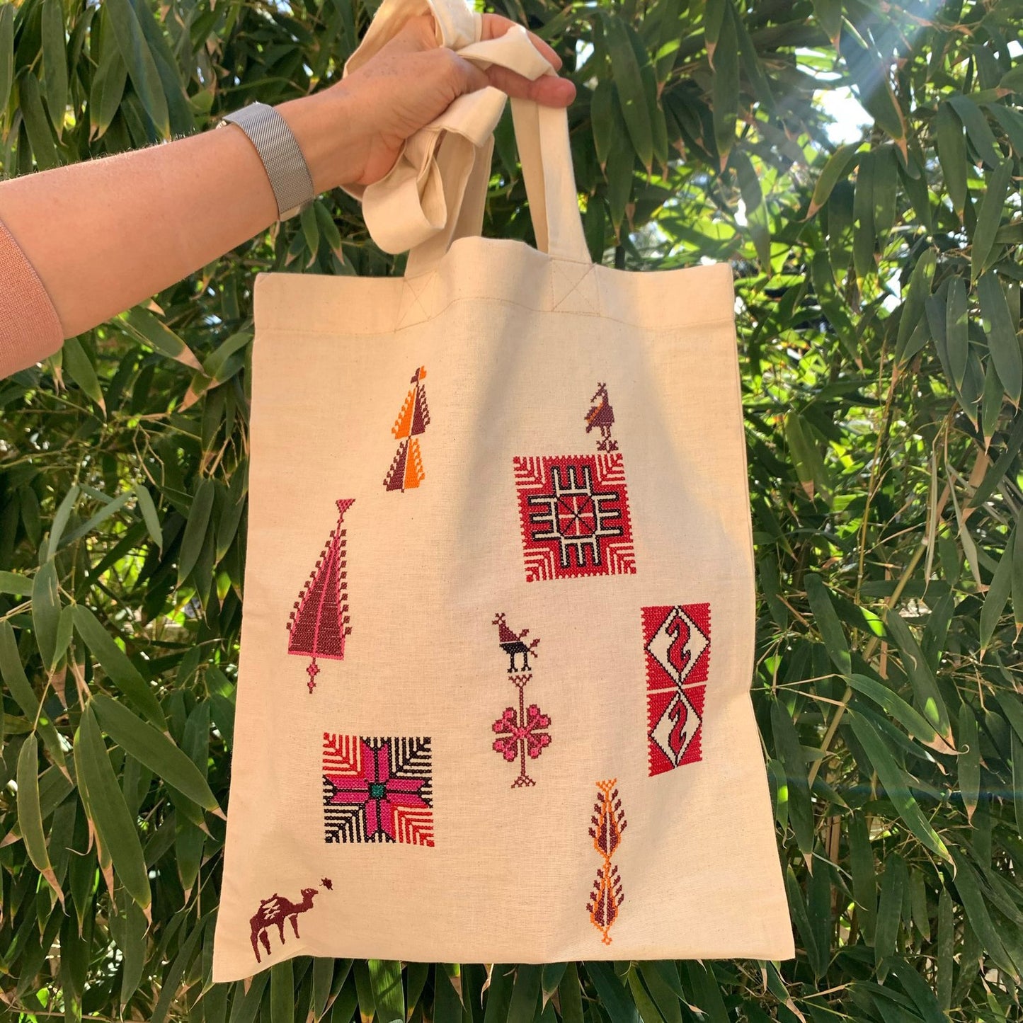 Embroidered Tote Bag