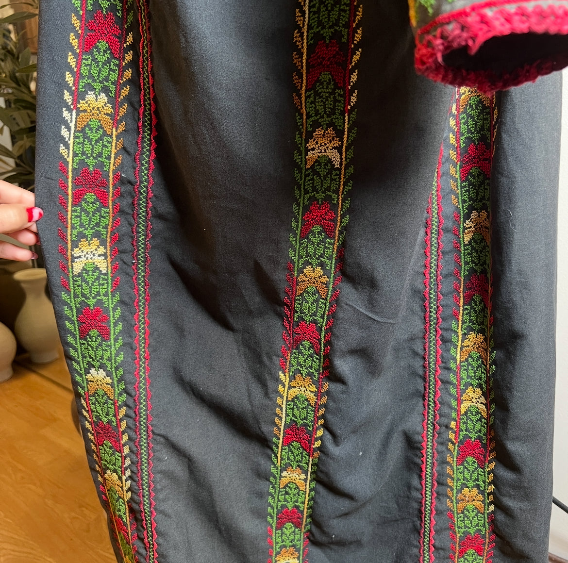 PRE-LOVED + HAND EMBROIDERED Palestinian Thobe (Traditional Dress)