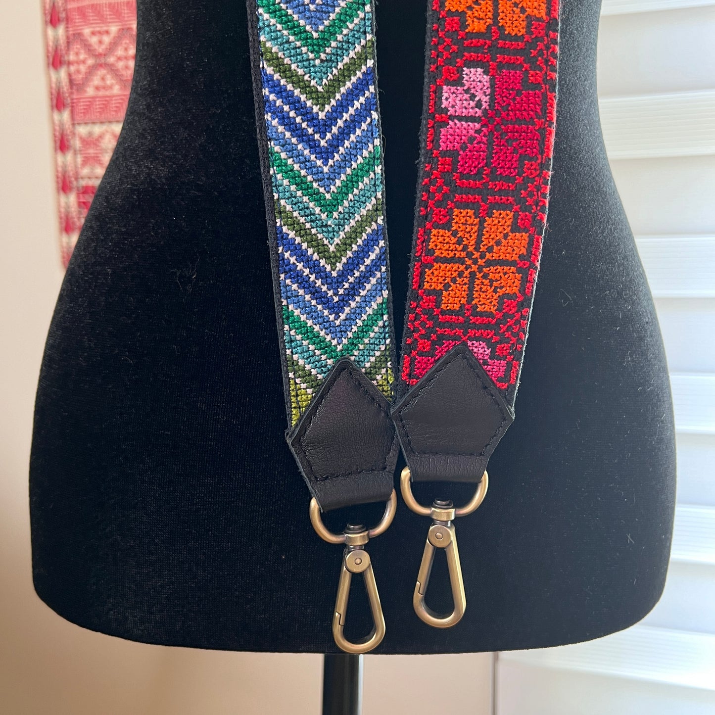 Hand Embroidered Bag Strap