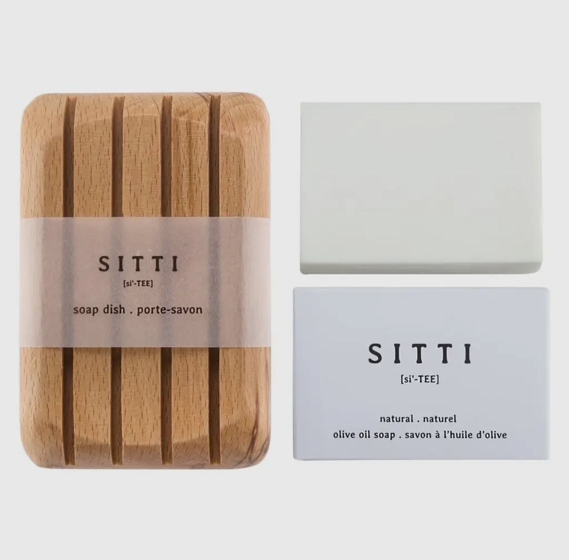 Gift Set: Dish + Sitti 100% Olive Oil Soap Bar