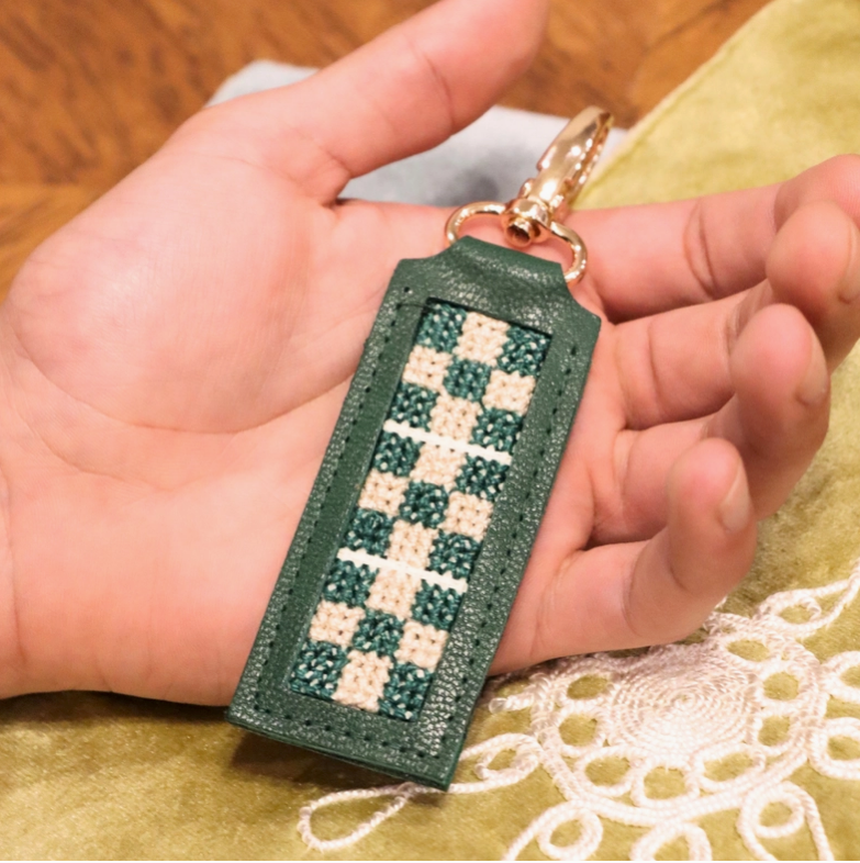 Hand-Stitched Key Fob