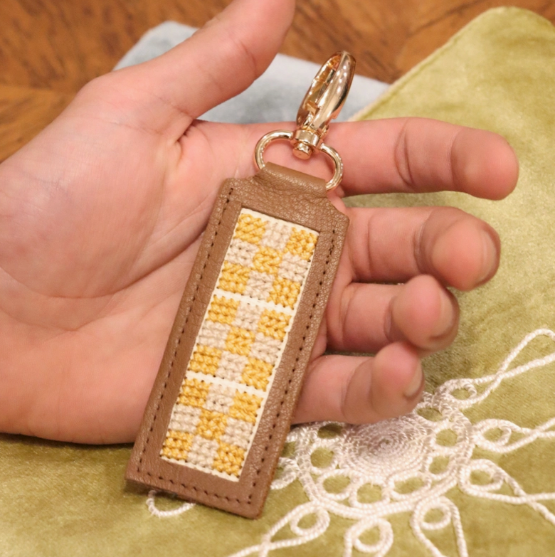 Hand-Stitched Key Fob