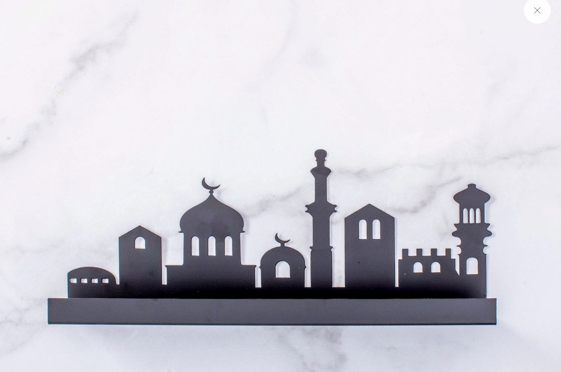 Arab Cityscape Metal Candle Holder