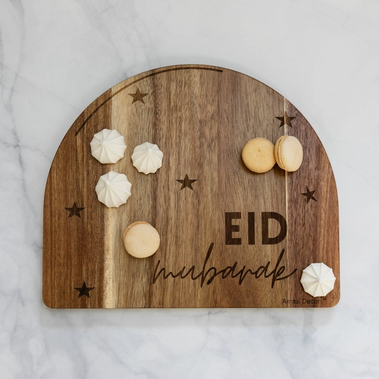 Ramadan & Eid Double Sided Wooden Arch Board