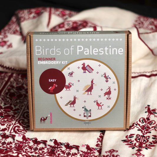 Birds of Palestine Embroidery Kit