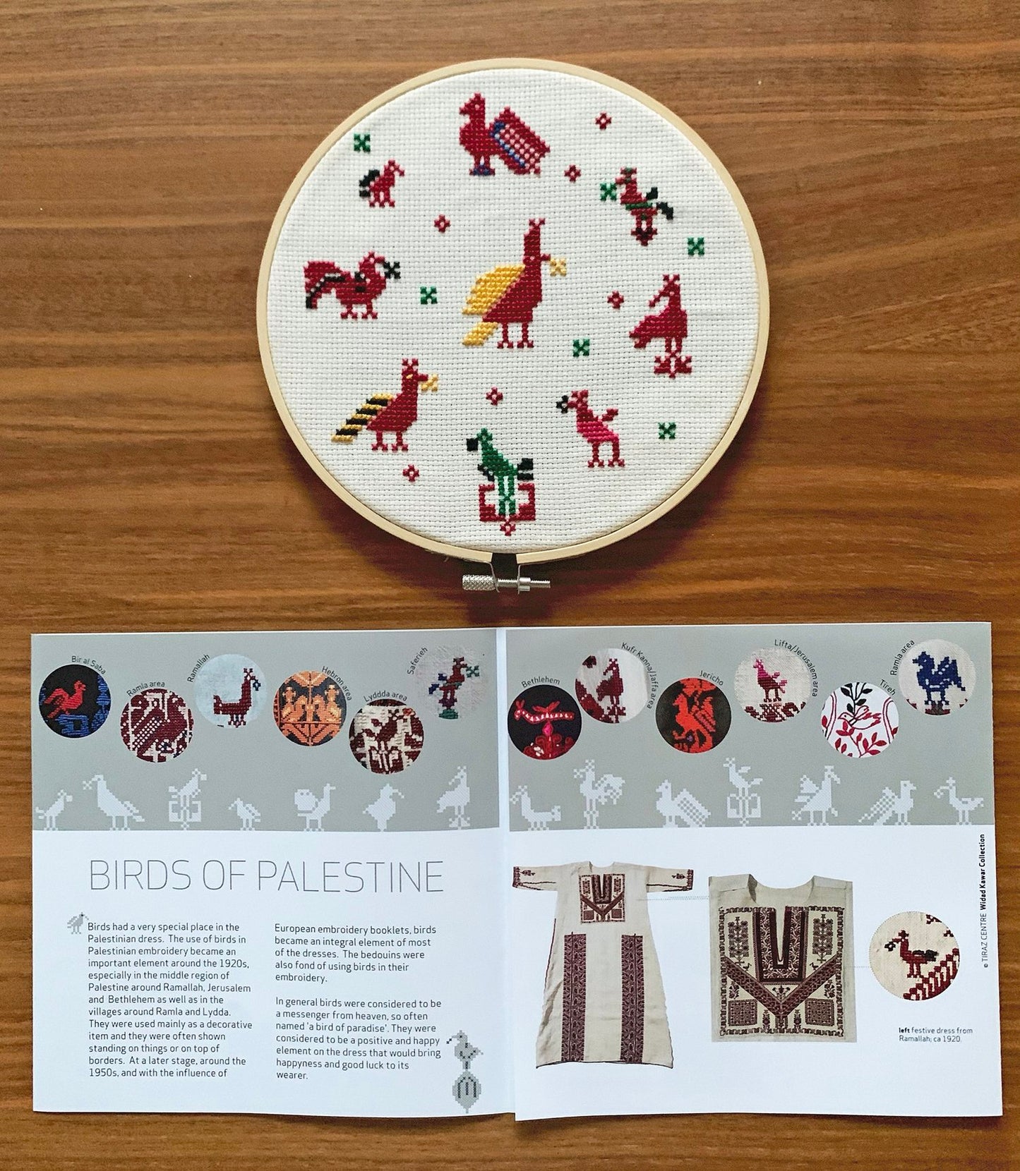 Birds of Palestine Embroidery Kit