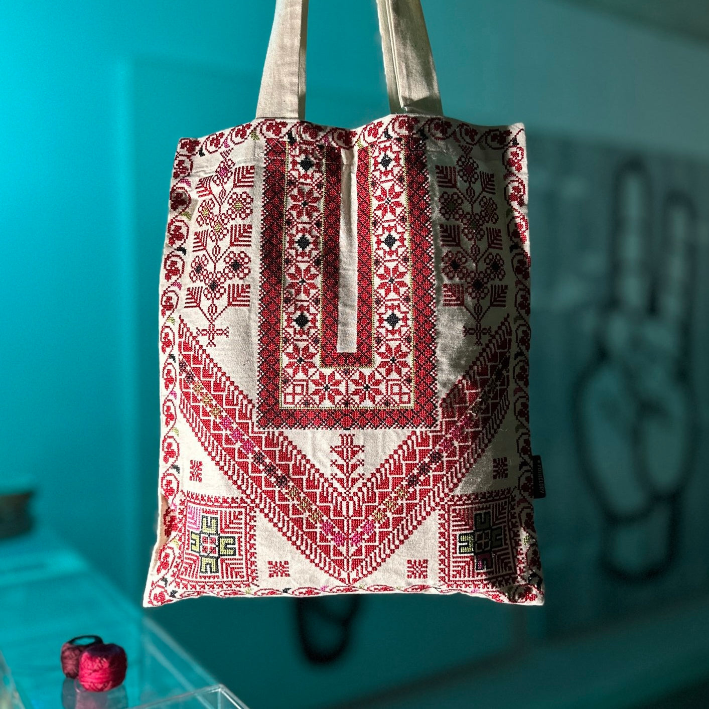 Embroidered Tote Bag